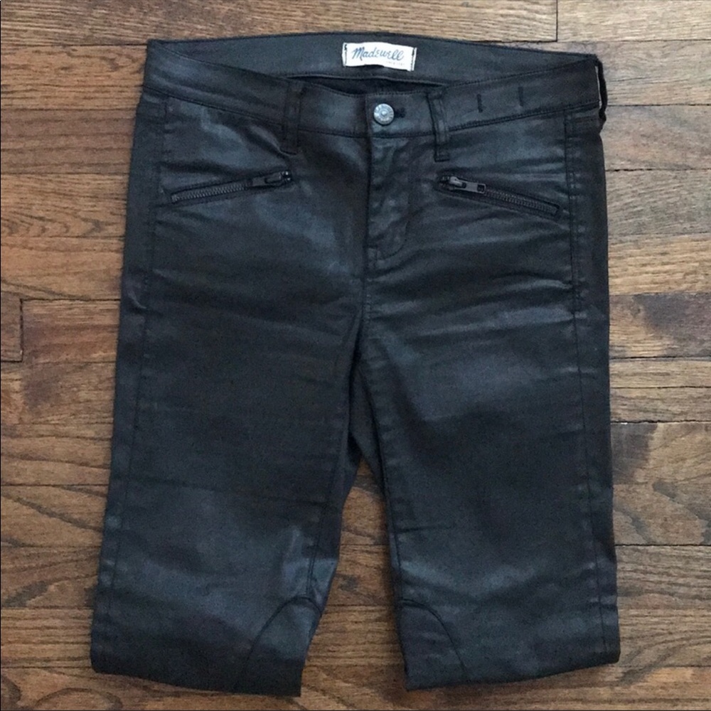 Madewell Skinny Skinny black coated jeans